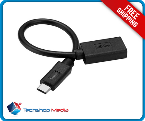 Tronsmart [1 Pack] CC03 Type-C (USB-C) 3.0 Male to Type-A (USB-A) Female Adapter Cable (1 x Black)