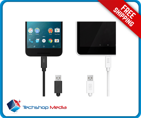 Tronsmart [2 Pack] CC05P Type-C (USB-C) Male to Type-A (USB-A) 2.0 Male (6 Feet, 1 x Black, 1 x White)