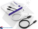 Tronsmart [2 Pack] CC05P Type-C (USB-C) Male to Type-A (USB-A) 2.0 Male (6 Feet, 1 x Black, 1 x White)