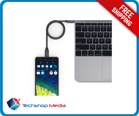Tronsmart [2 Pack] CC07P Type-C (USB-C) Male to Type-C (USB-C) 2.0 Male (6 Feet, 1 x Black,1 x White)