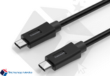 Tronsmart [2 Pack] CC07P Type-C (USB-C) Male to Type-C (USB-C) 2.0 Male (6 Feet, 1 x Black,1 x White)