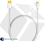 Tronsmart MUPP9 Premium 20AWG USB Cables 6 Pack White(1ft*1+3.3ft*2+6ft*3) with Gold connector