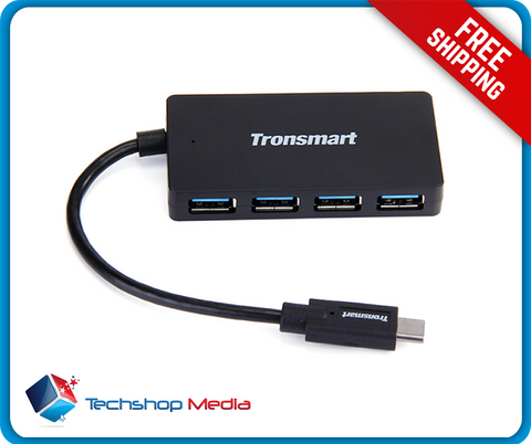 Tronsmart® CT4H Type-C (USB-C) Male to 4-Port USB-A Female 3.0 Hub